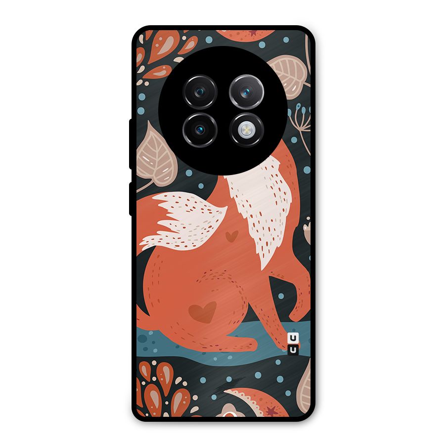 Nordic Arts Fox Metal Back Case for Realme 13 Plus