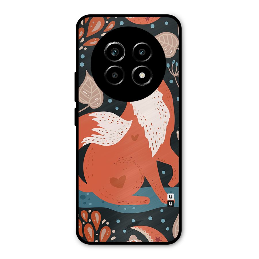 Nordic Arts Fox Metal Back Case for Realme 13 Pro