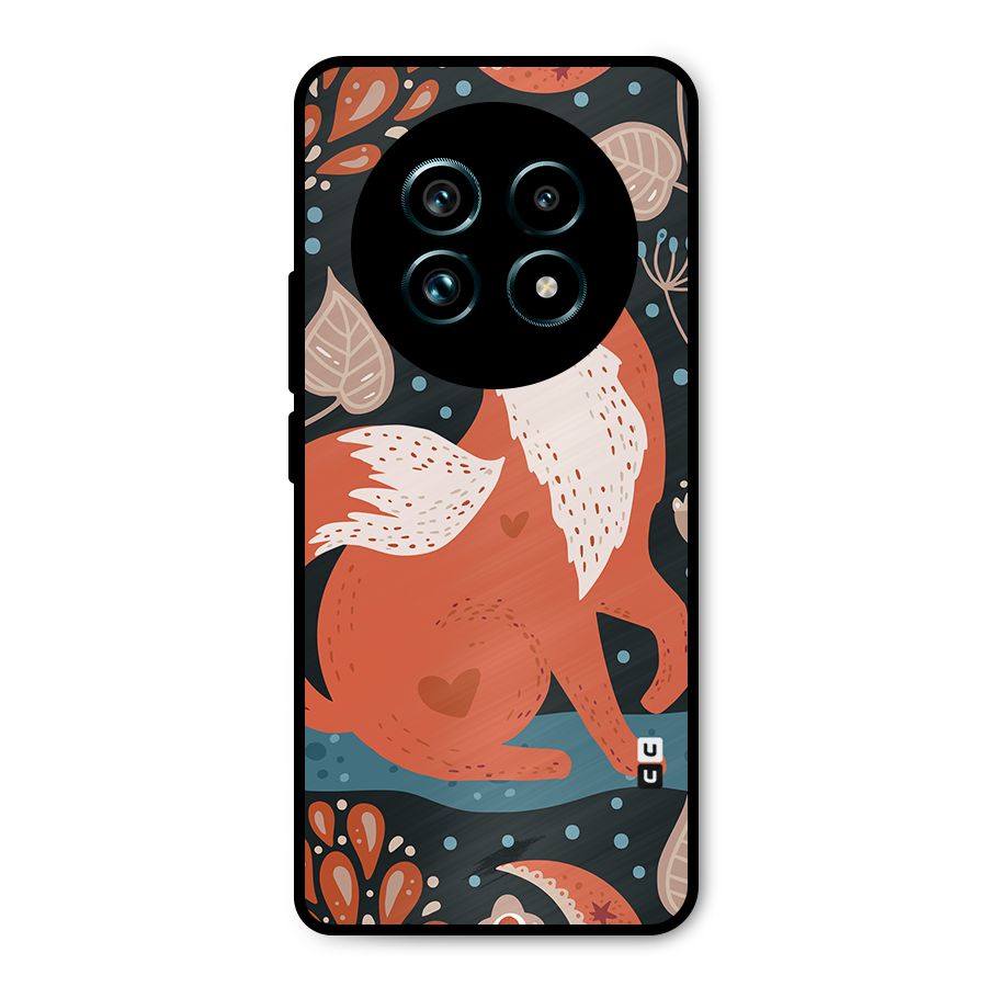 Nordic Arts Fox Metal Back Case for Realme 13 Pro Plus