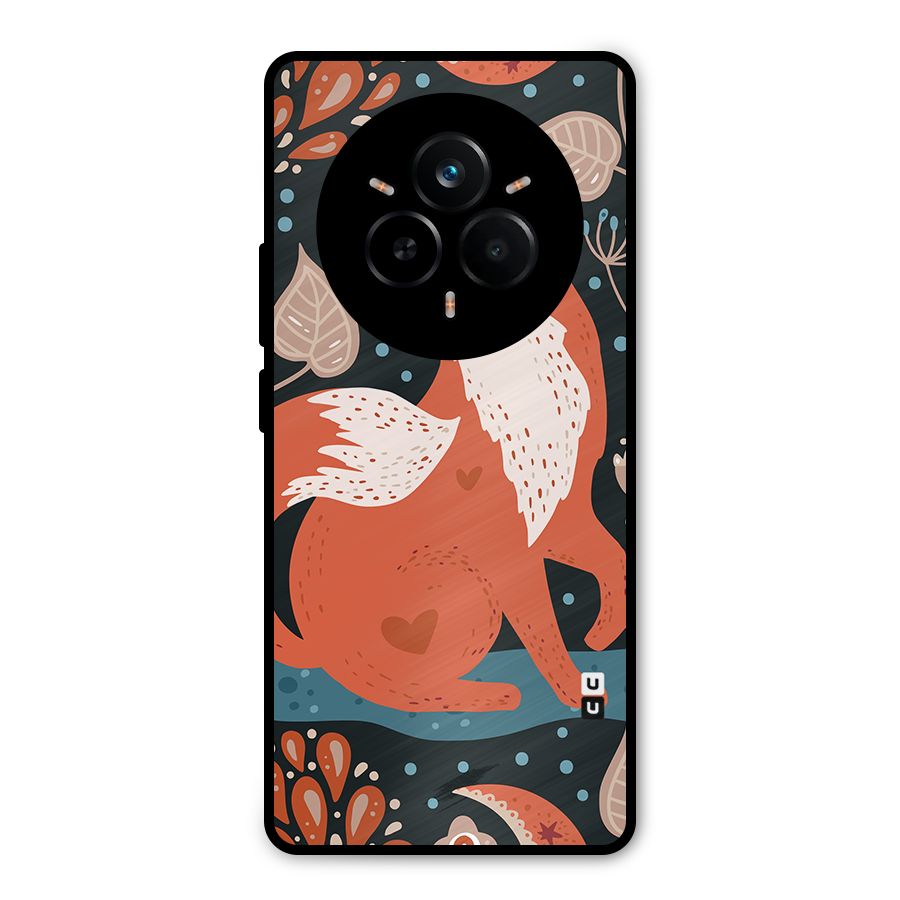 Nordic Arts Fox Metal Back Case for Realme 14 Pro