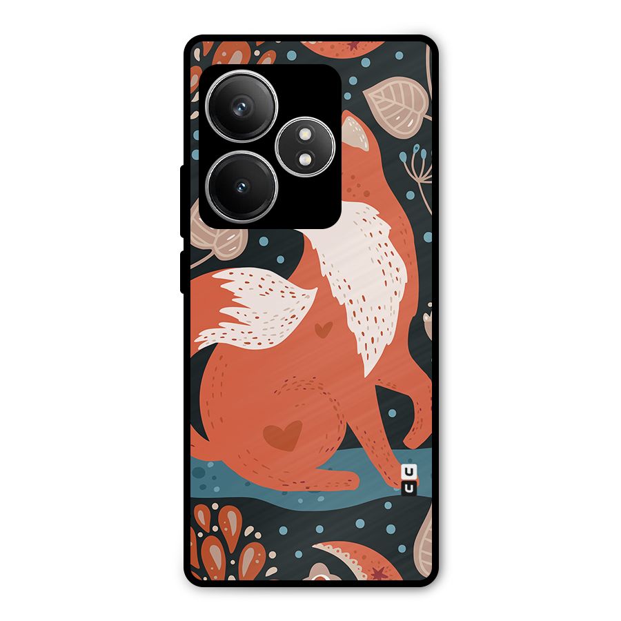 Nordic Arts Fox Metal Back Case for Realme GT 6T