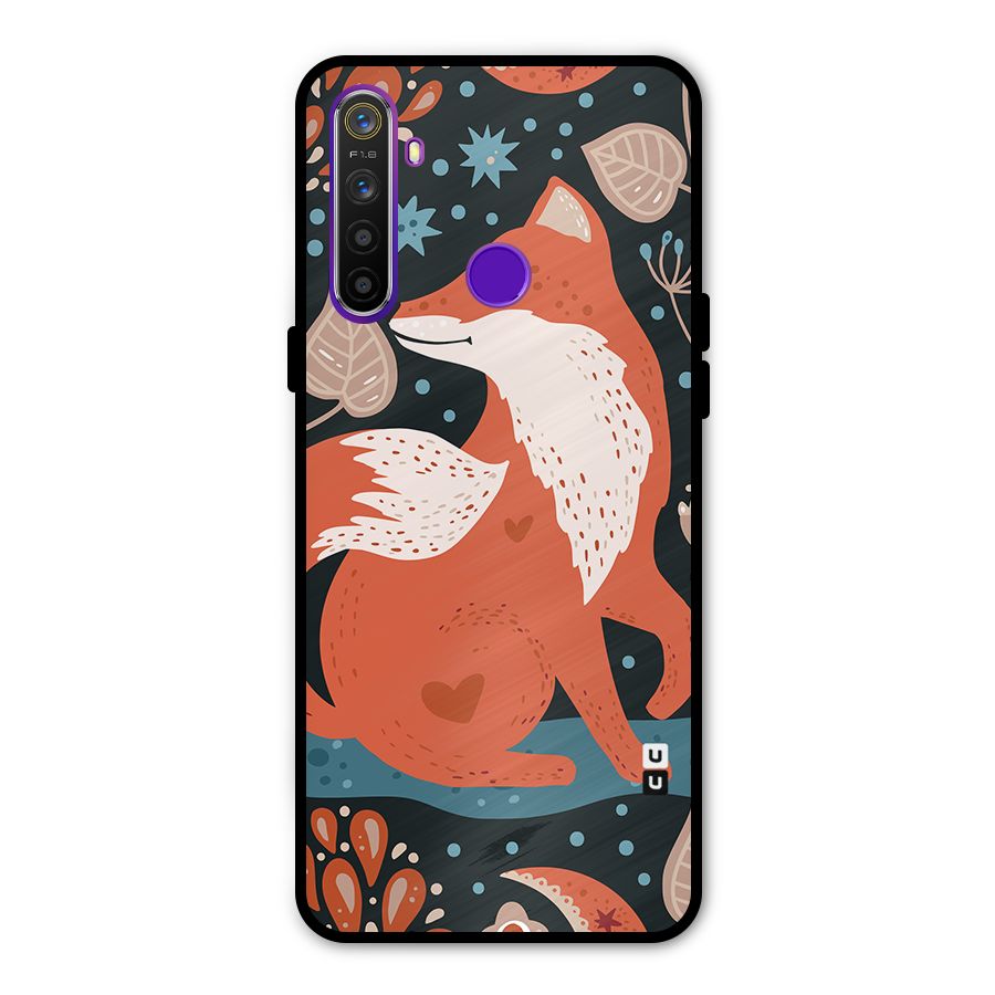 Nordic Arts Fox Metal Back Case for Realme Narzo 10
