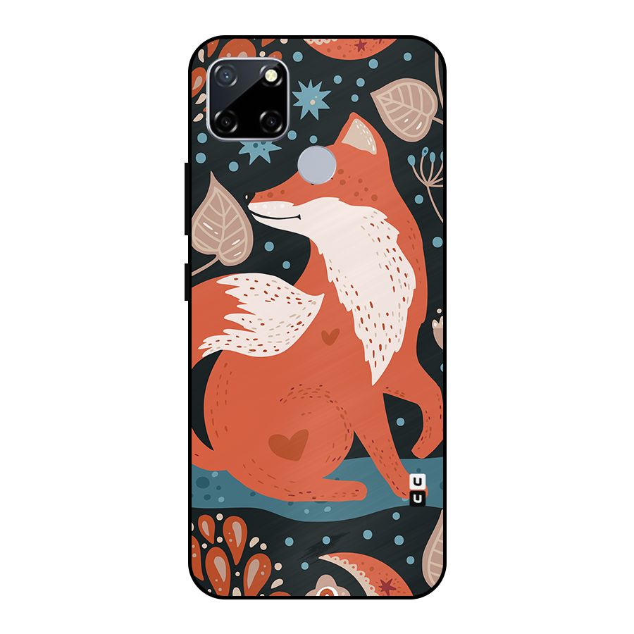 Nordic Arts Fox Metal Back Case for Realme Narzo 20