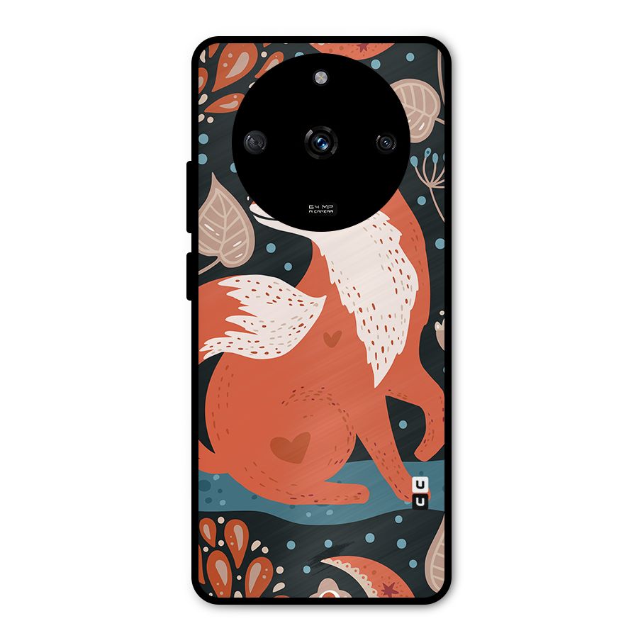 Nordic Arts Fox Metal Back Case for Realme Narzo 60 5G