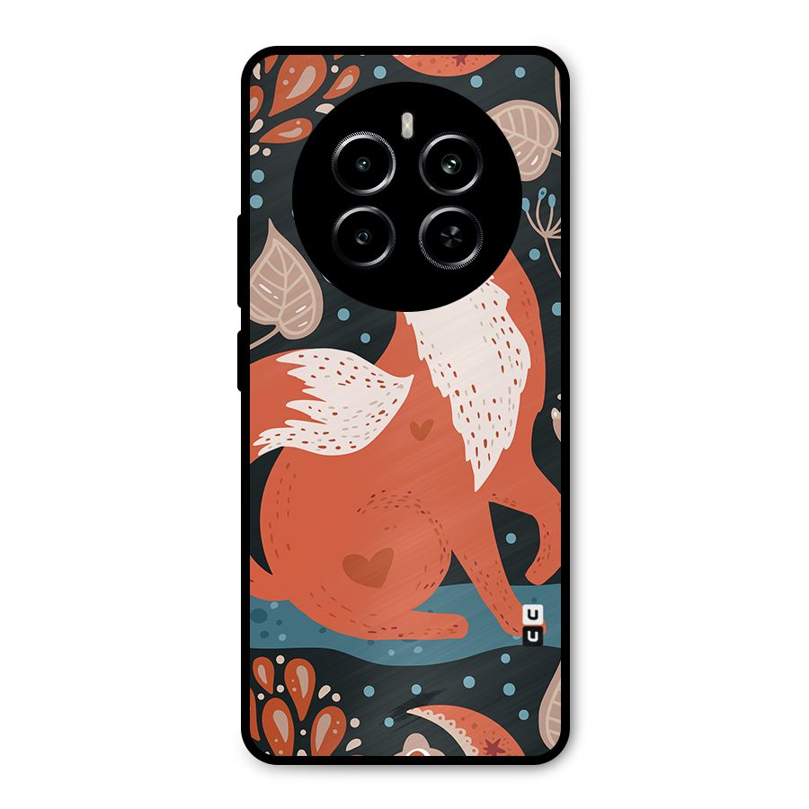 Nordic Arts Fox Metal Back Case for Realme P1
