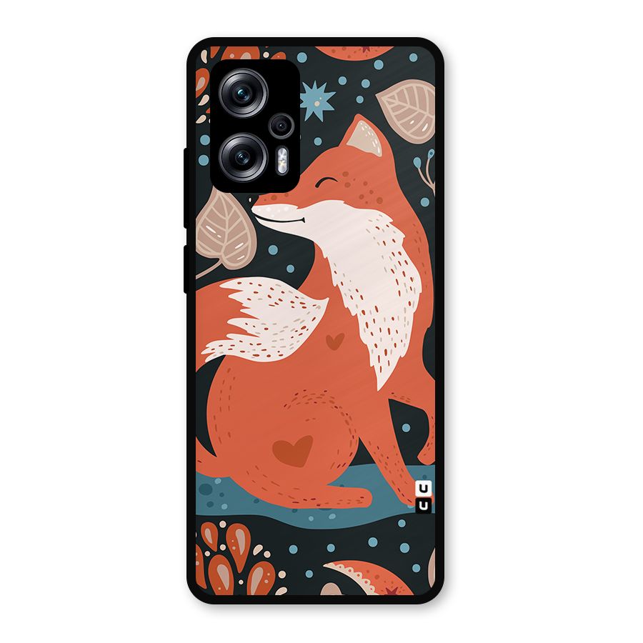 Nordic Arts Fox Metal Back Case for Redmi K50i