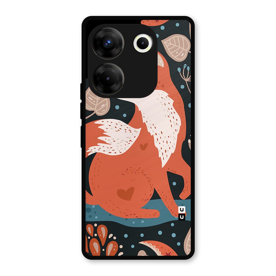 Nordic Arts Fox Metal Back Case for Tecno Camon 20 Pro
