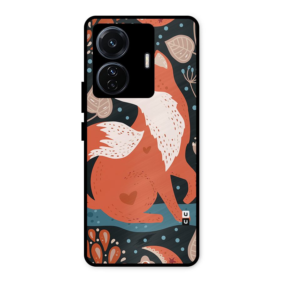 Nordic Arts Fox Metal Back Case for Vivo T1 Pro