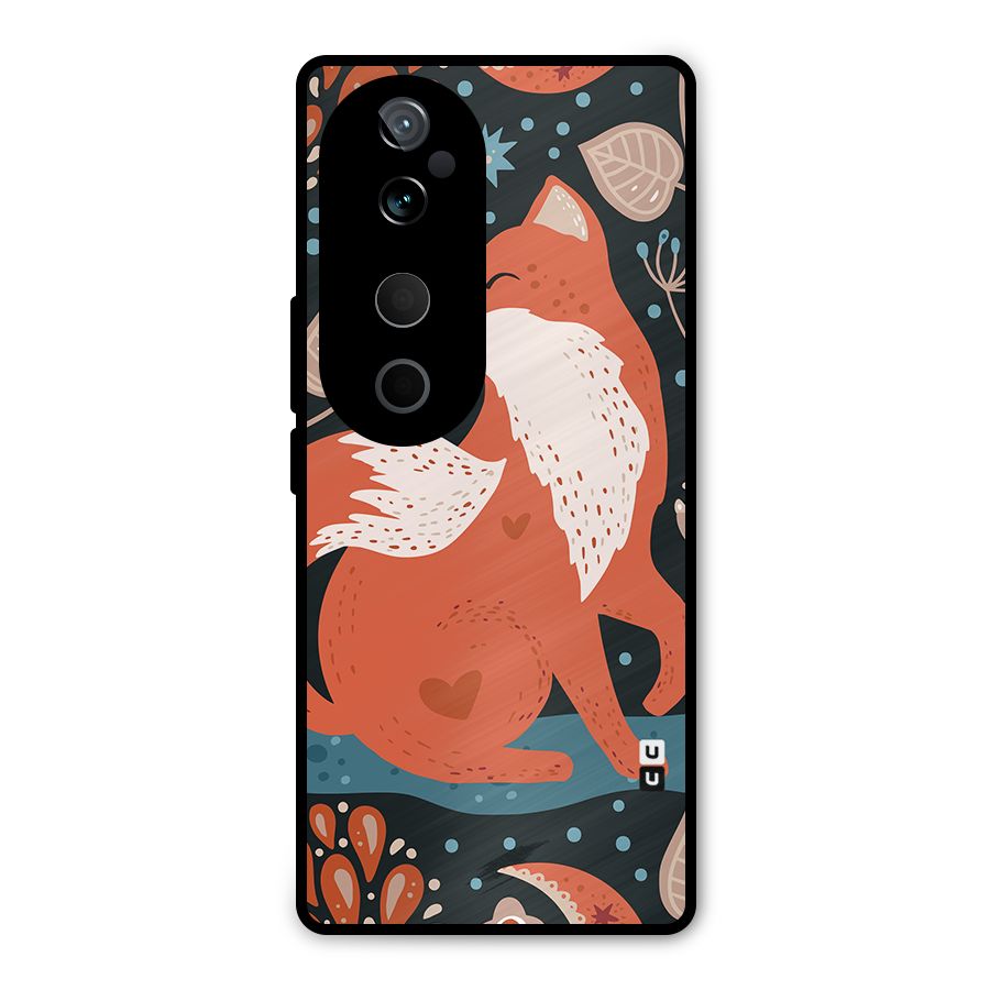 Nordic Arts Fox Metal Back Case for Vivo T3 Ultra