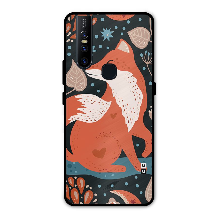 Nordic Arts Fox Metal Back Case for Vivo V15