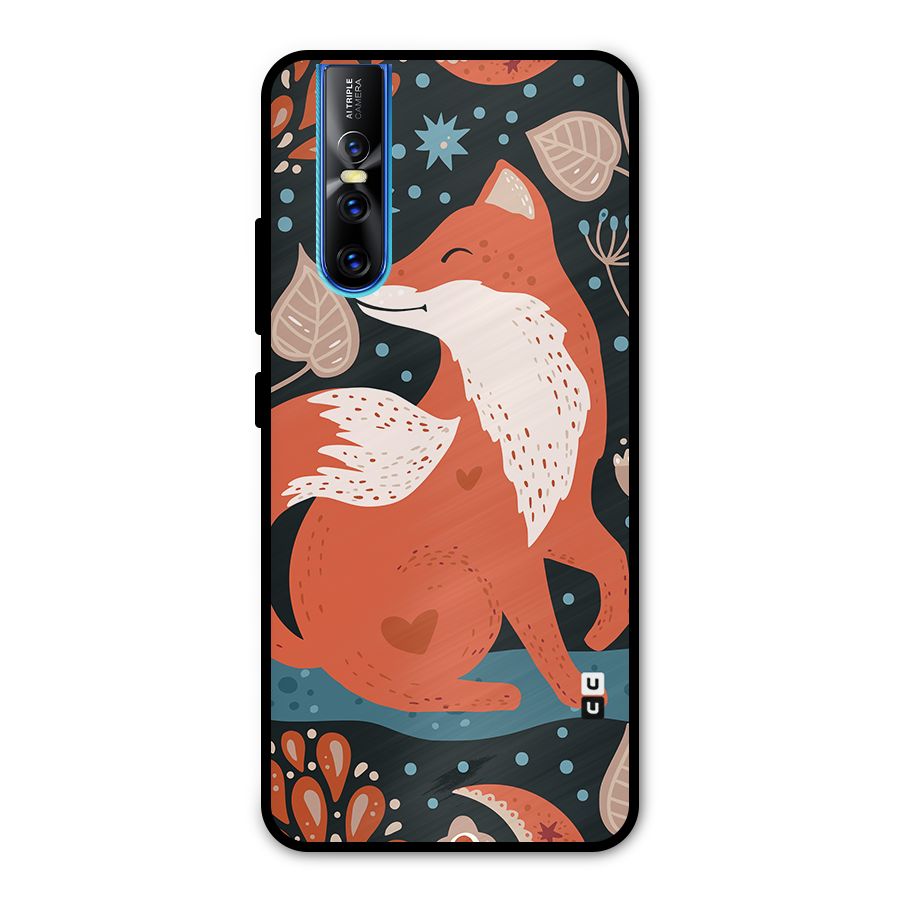 Nordic Arts Fox Metal Back Case for Vivo V15 Pro