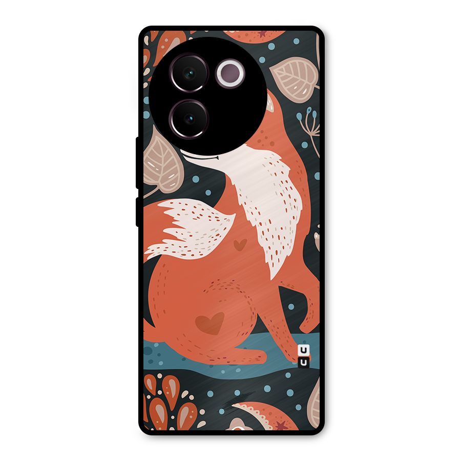 Nordic Arts Fox Metal Back Case for Vivo V30e