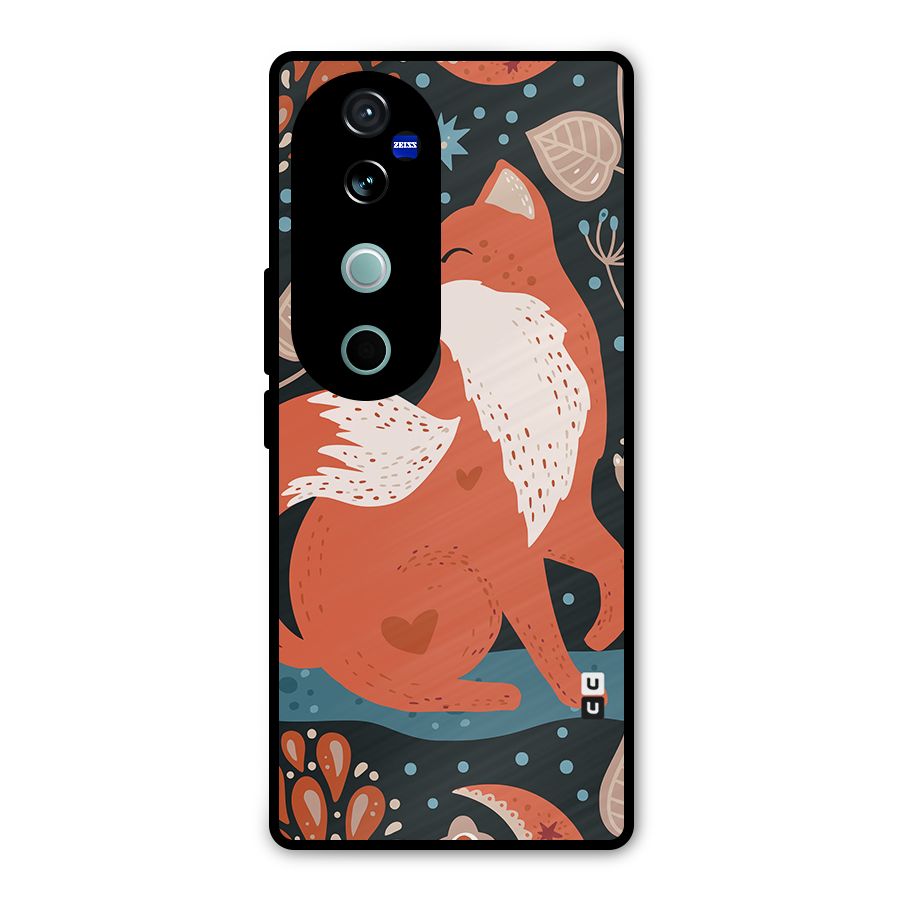 Nordic Arts Fox Metal Back Case for Vivo V40
