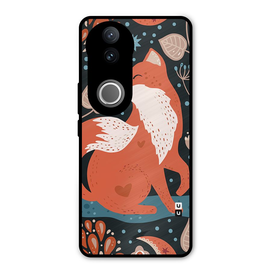 Nordic Arts Fox Metal Back Case for Vivo V50e