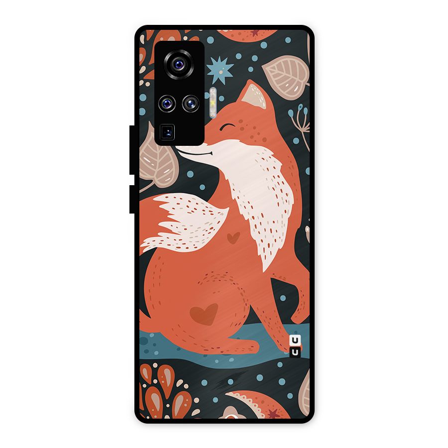Nordic Arts Fox Metal Back Case for Vivo X50 Pro