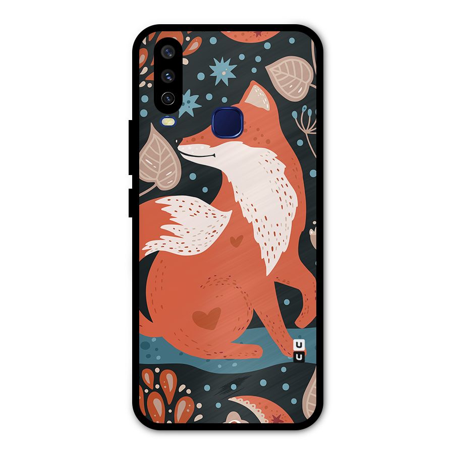 Nordic Arts Fox Metal Back Case for Vivo Y12