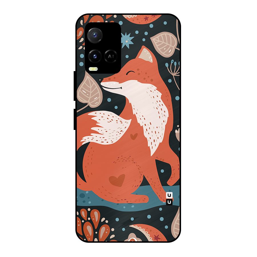 Nordic Arts Fox Metal Back Case for Vivo Y21T