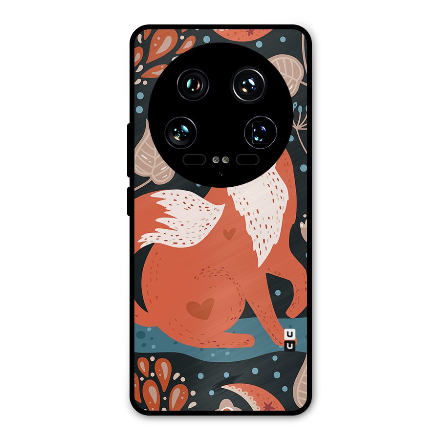 Nordic Arts Fox Metal Back Case for Xiaomi 14 Ultra