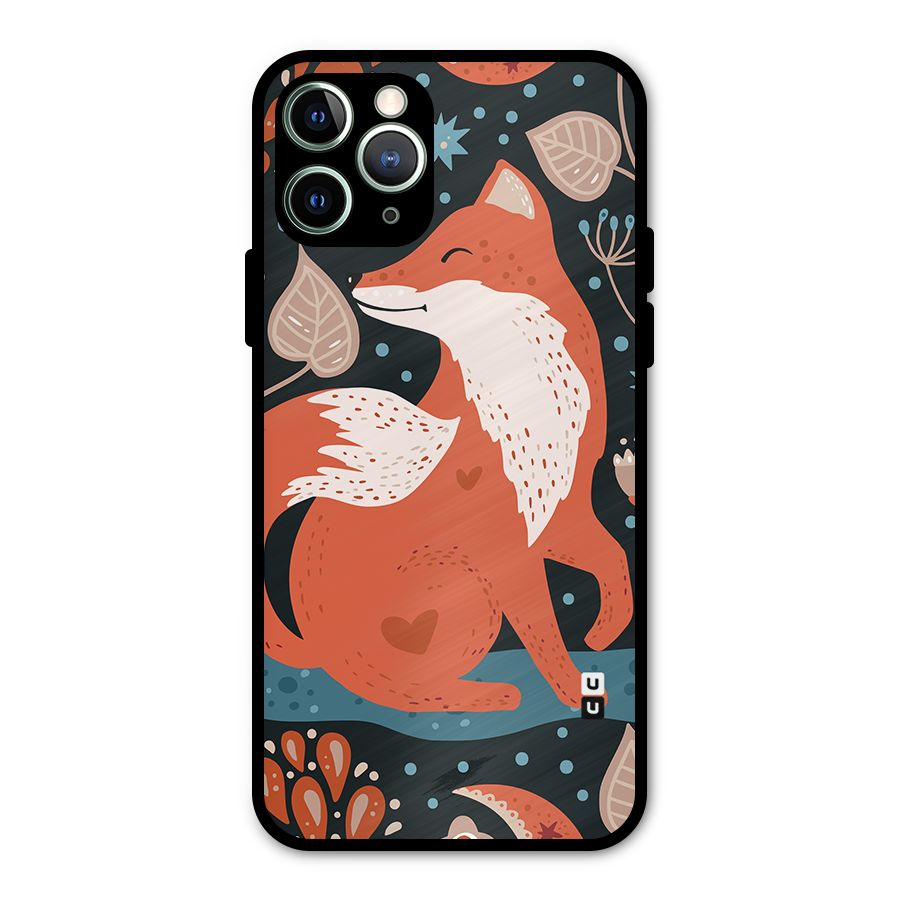 Nordic Arts Fox Metal Back Case for iPhone 11 Pro Max