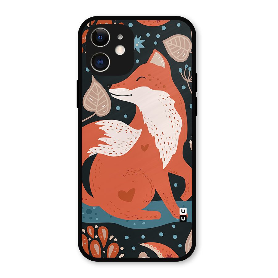 Nordic Arts Fox Metal Back Case for iPhone 12
