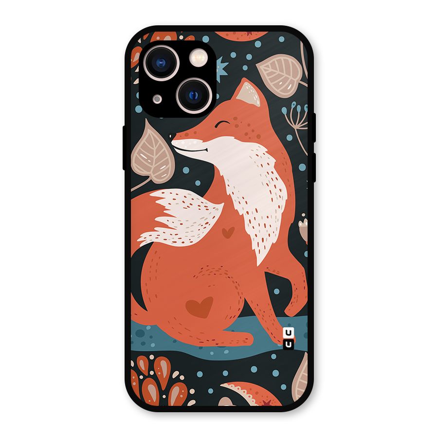 Nordic Arts Fox Metal Back Case for iPhone 13