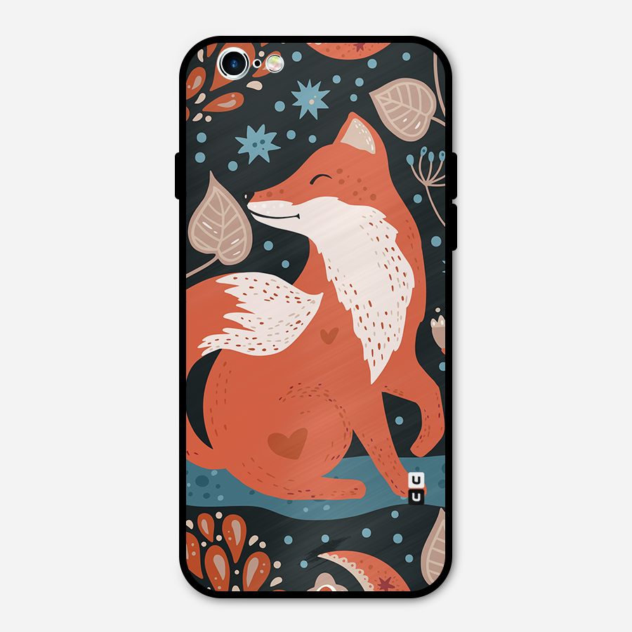 Nordic Arts Fox Metal Back Case for iPhone 6 6s