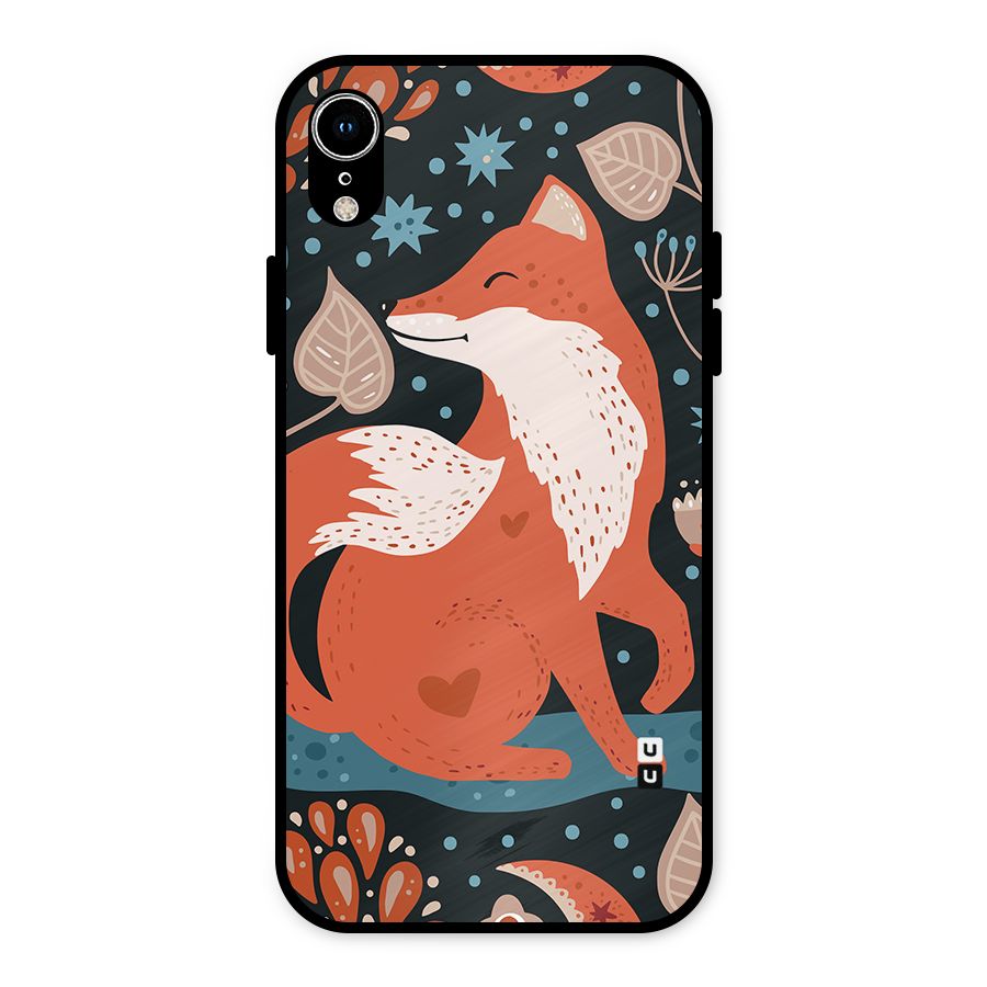 Nordic Arts Fox Metal Back Case for iPhone XR
