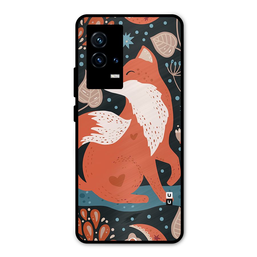Nordic Arts Fox Metal Back Case for iQOO 9 5G