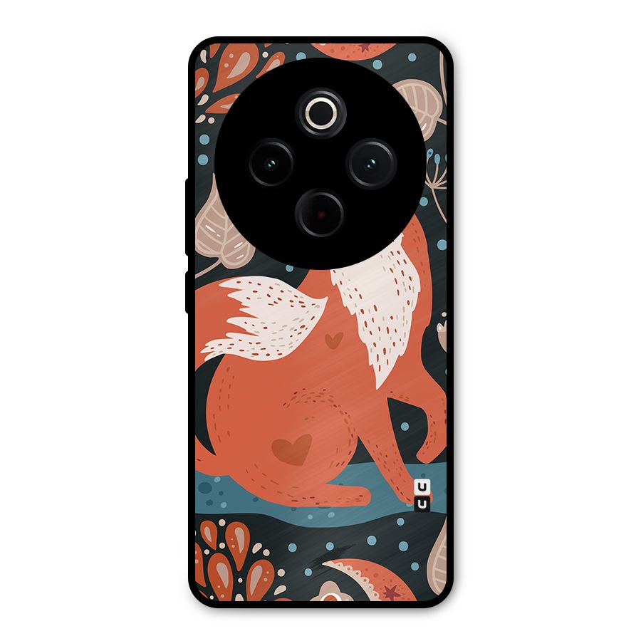 Nordic Arts Fox Metal Back Case for iQOO Z10