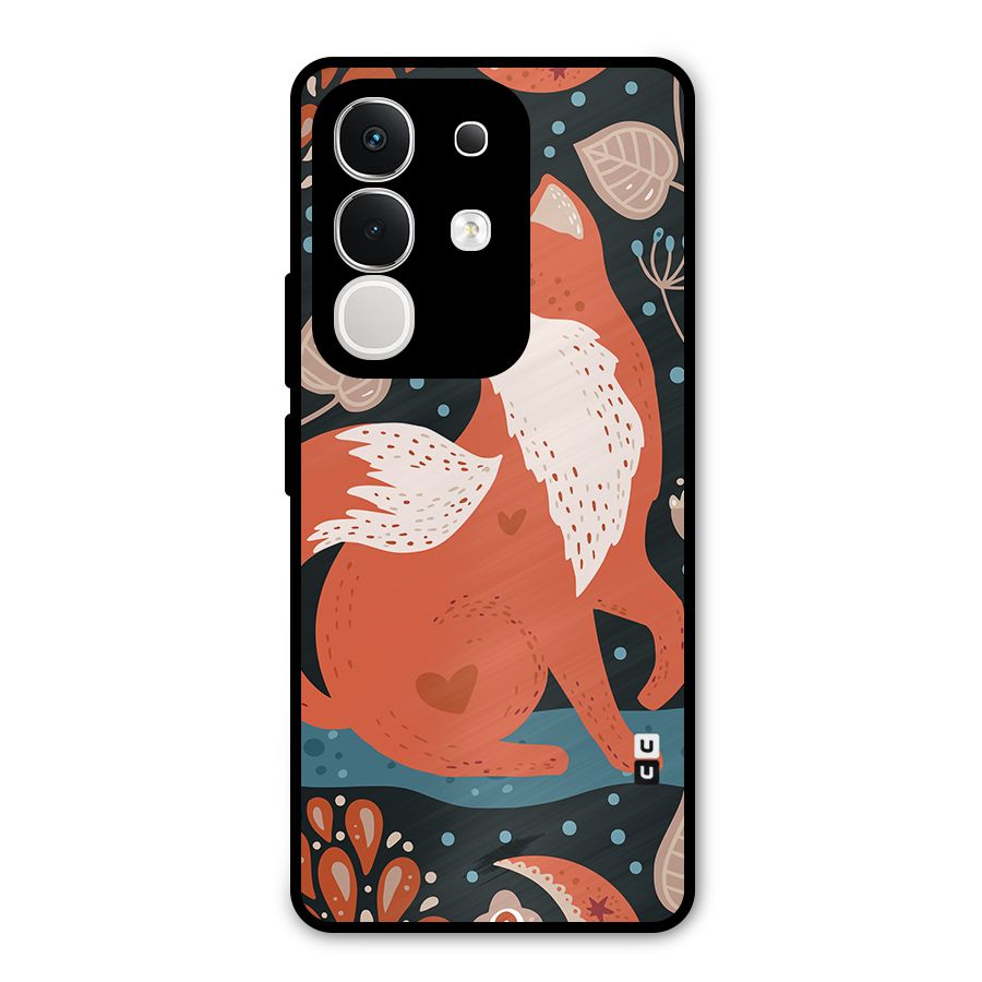 Nordic Arts Fox Metal Back Case for iQOO Z10x