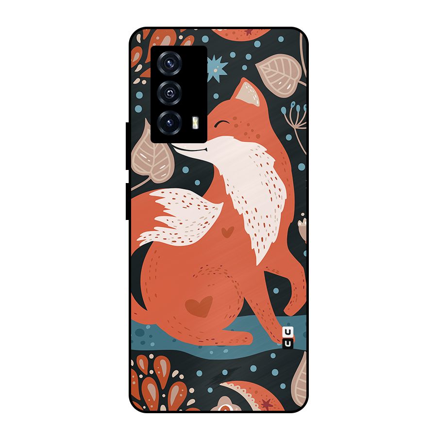 Nordic Arts Fox Metal Back Case for iQOO Z5