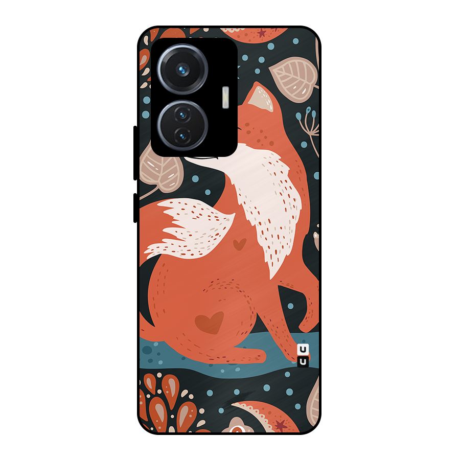 Nordic Arts Fox Metal Back Case for iQOO Z6 44W