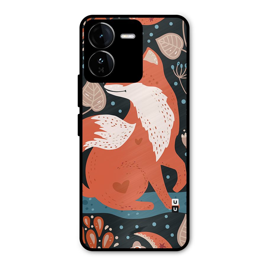 Nordic Arts Fox Metal Back Case for iQOO Z9