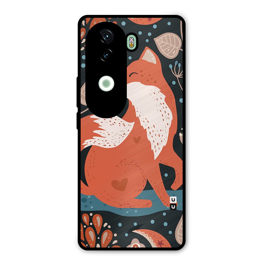 Nordic Arts Fox Metal Back Case for iQOO Z9s