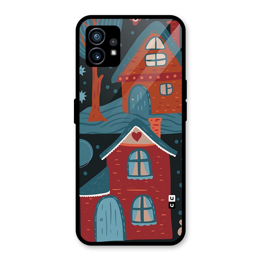 Nordic Arts Houses Glass Back Case for Nothing Phone 1