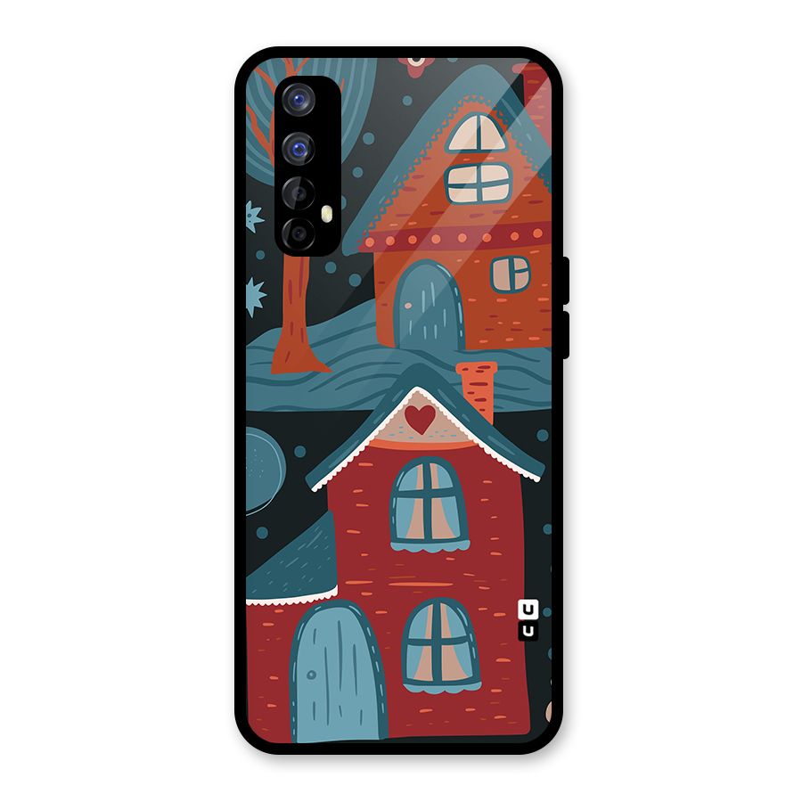 Nordic Arts Houses Glass Back Case for Realme Narzo 20 Pro