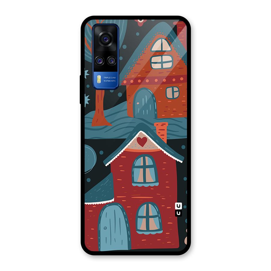 Nordic Arts Houses Glass Back Case for Vivo Y31