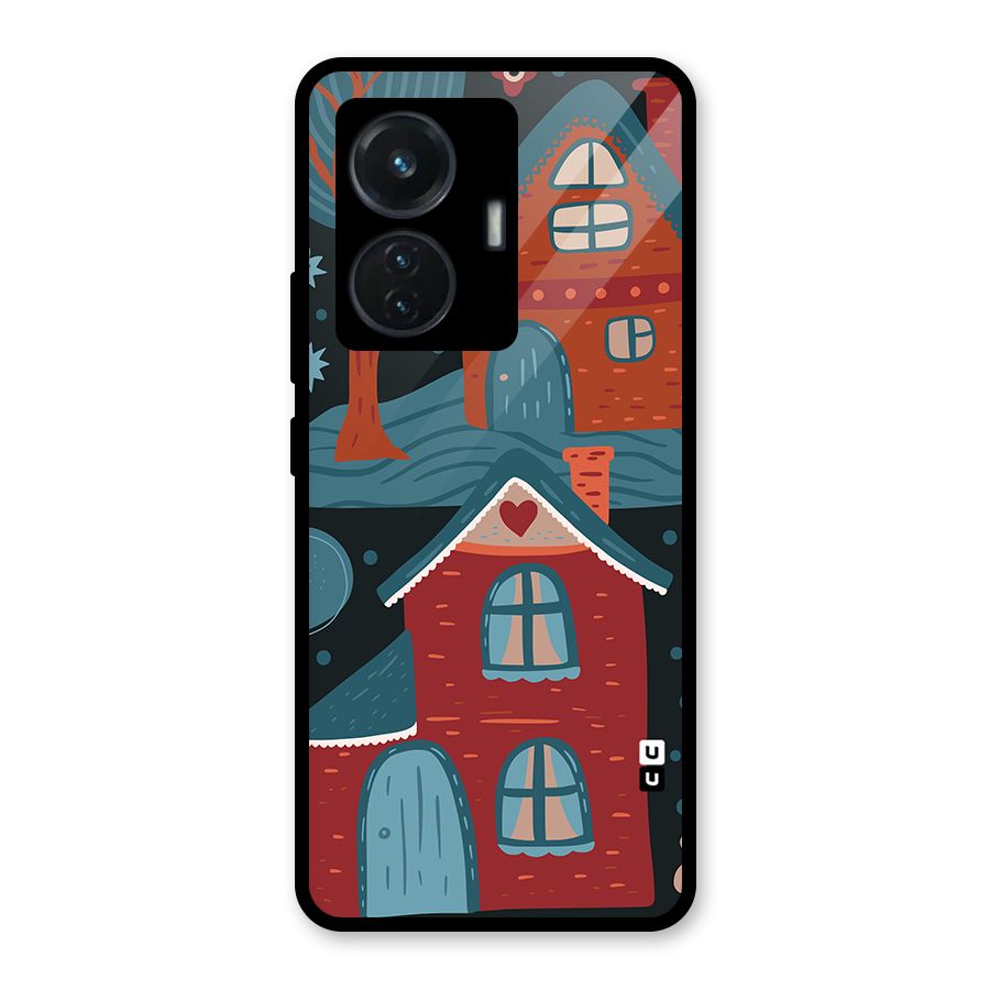 Nordic Arts Houses Glass Back Case for iQOO Z6 44W