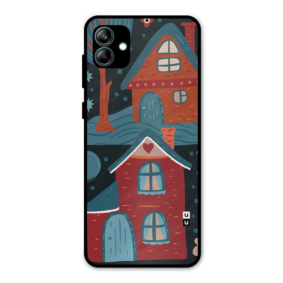 Nordic Arts Houses Metal Back Case for Galaxy A04