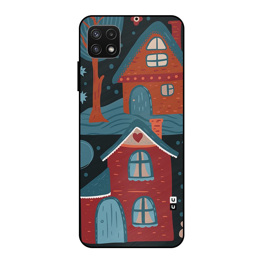 Nordic Arts Houses Metal Back Case for Galaxy A22 5G