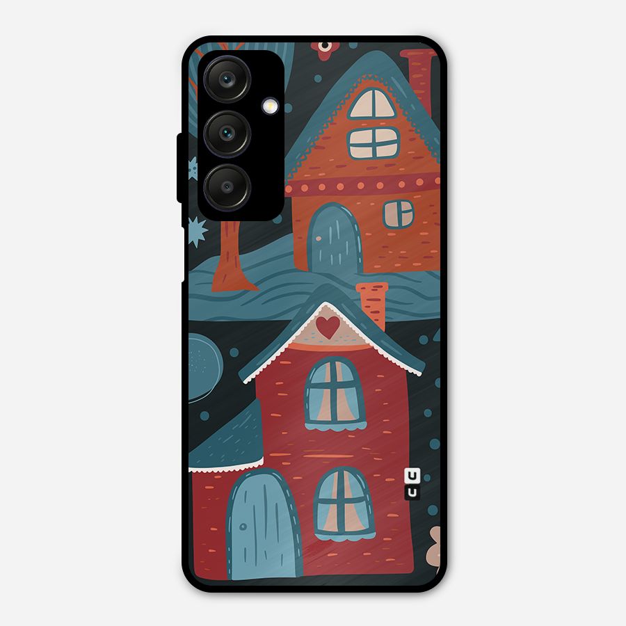 Nordic Arts Houses Metal Back Case for Galaxy A25 5G