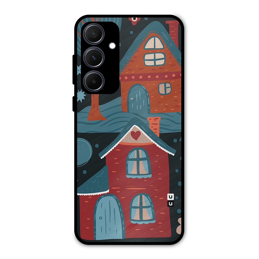 Nordic Arts Houses Metal Back Case for Galaxy A35