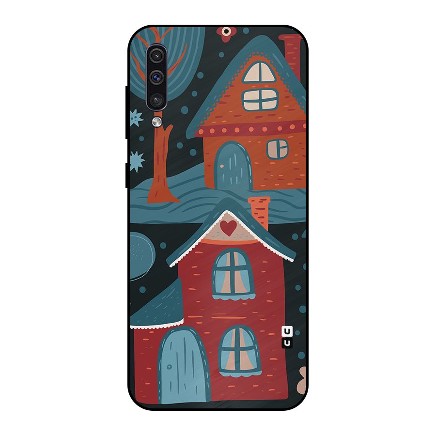 Nordic Arts Houses Metal Back Case for Galaxy A50