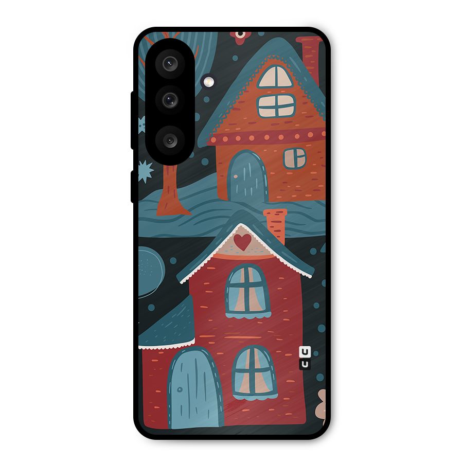 Nordic Arts Houses Metal Back Case for Galaxy F56