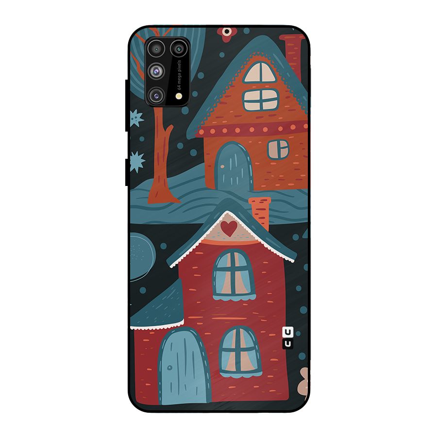 Nordic Arts Houses Metal Back Case for Galaxy M31