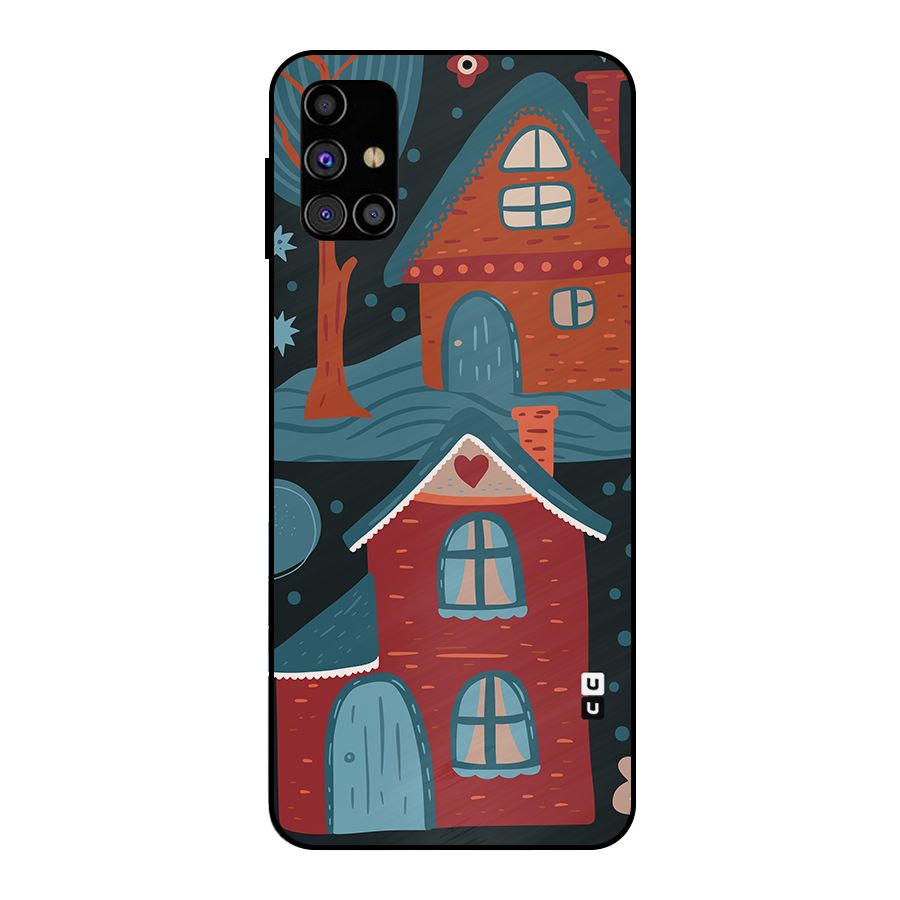 Nordic Arts Houses Metal Back Case for Galaxy M31s