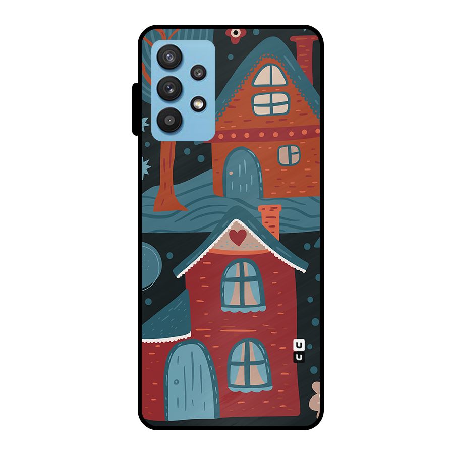 Nordic Arts Houses Metal Back Case for Galaxy M32 5G