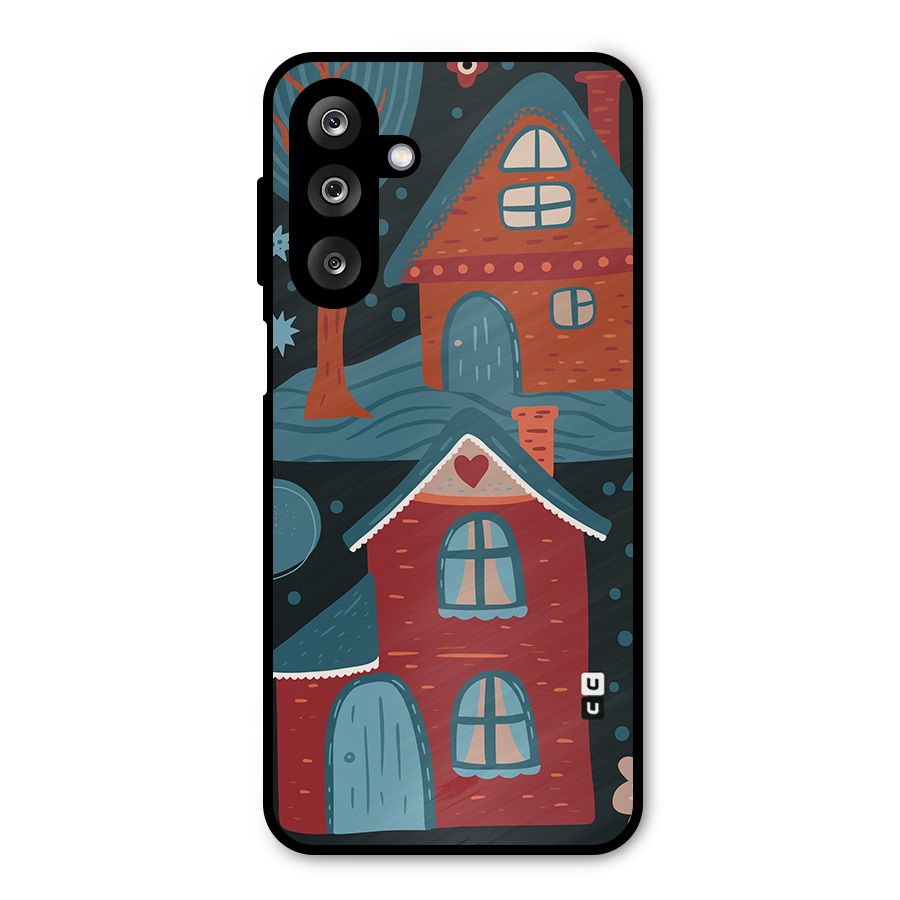 Nordic Arts Houses Metal Back Case for Galaxy M36