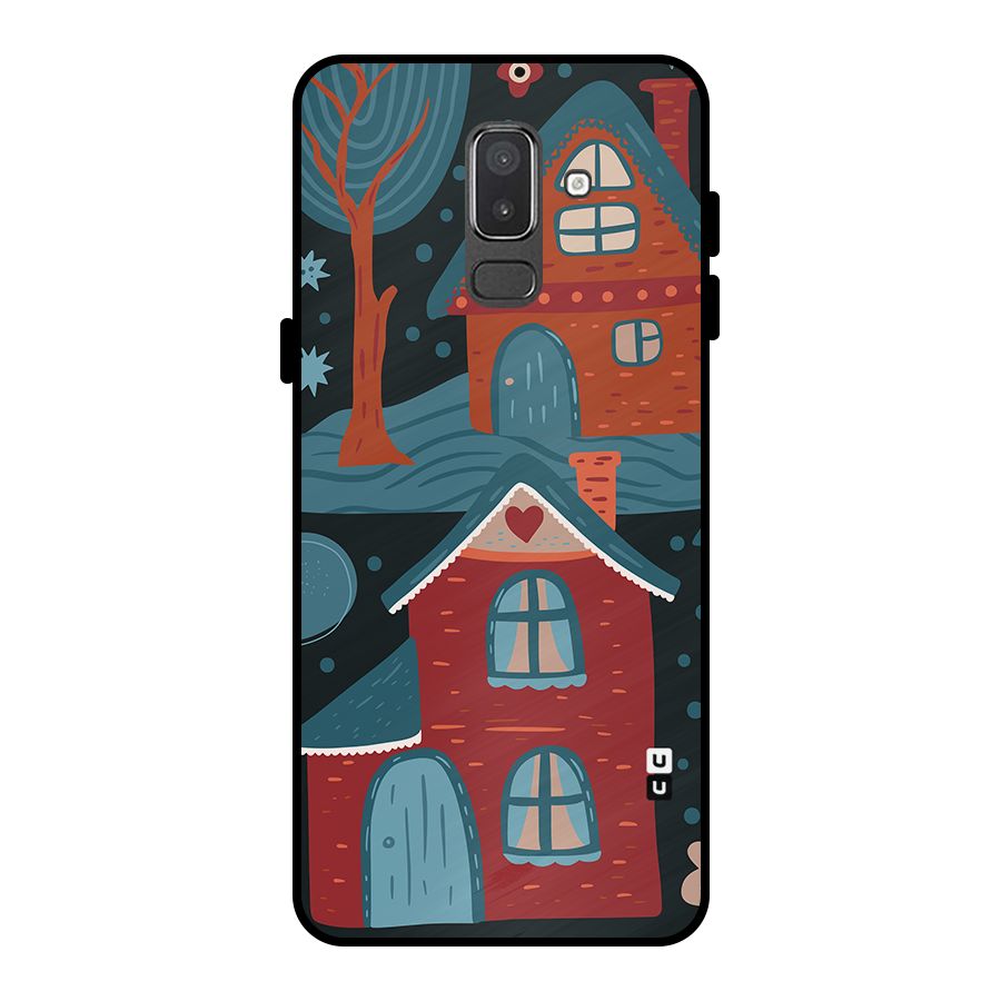 Nordic Arts Houses Metal Back Case for Galaxy On8 (2018)