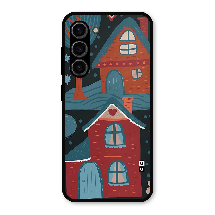 Nordic Arts Houses Metal Back Case for Galaxy S23